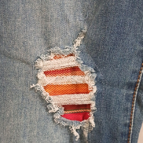 L&B Blue Flare Wide Leg Jeans Sz 12 Gentle Used High Rise Flare - Picture 3 of 11